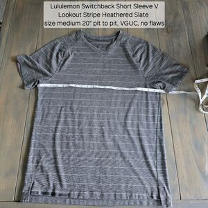 Lululemon Switchback Short Sleeve V Shirt Size Medium